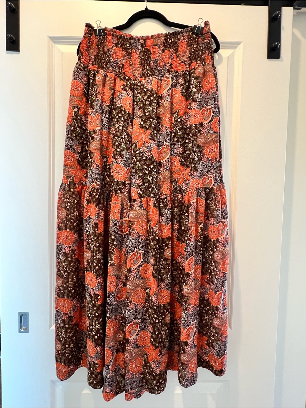 eesome Ultra wide leg paisley pant L